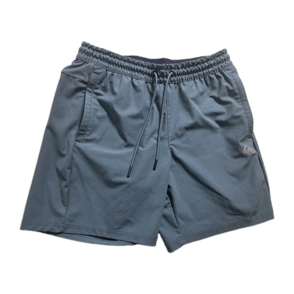Quiksilver Mens Medium Blue Performance Athletic Shorts Drawstring Stretch M